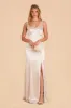 Gloria Shiny Satin Dress - Champagne sold by Birdy Grey