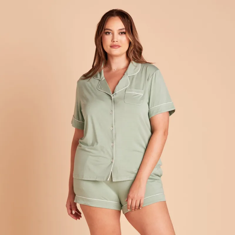 Jonny Pajama Set - Sage sold by Birdy Grey