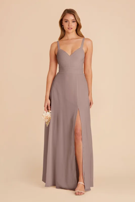 Deborah Chiffon Dress - Toffee sold by Birdy Grey