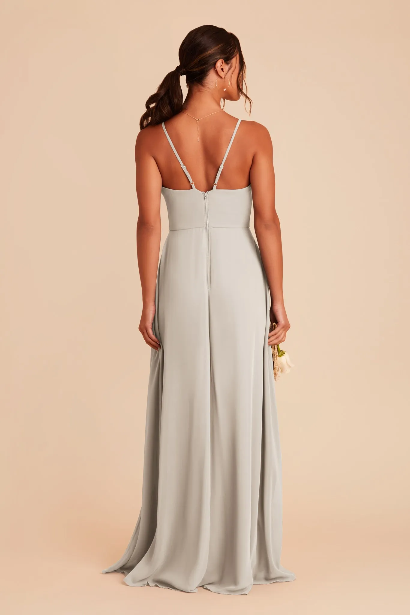 Theresa Chiffon Dress - Dove Gray sold by Birdy Grey product image thumbnail 5