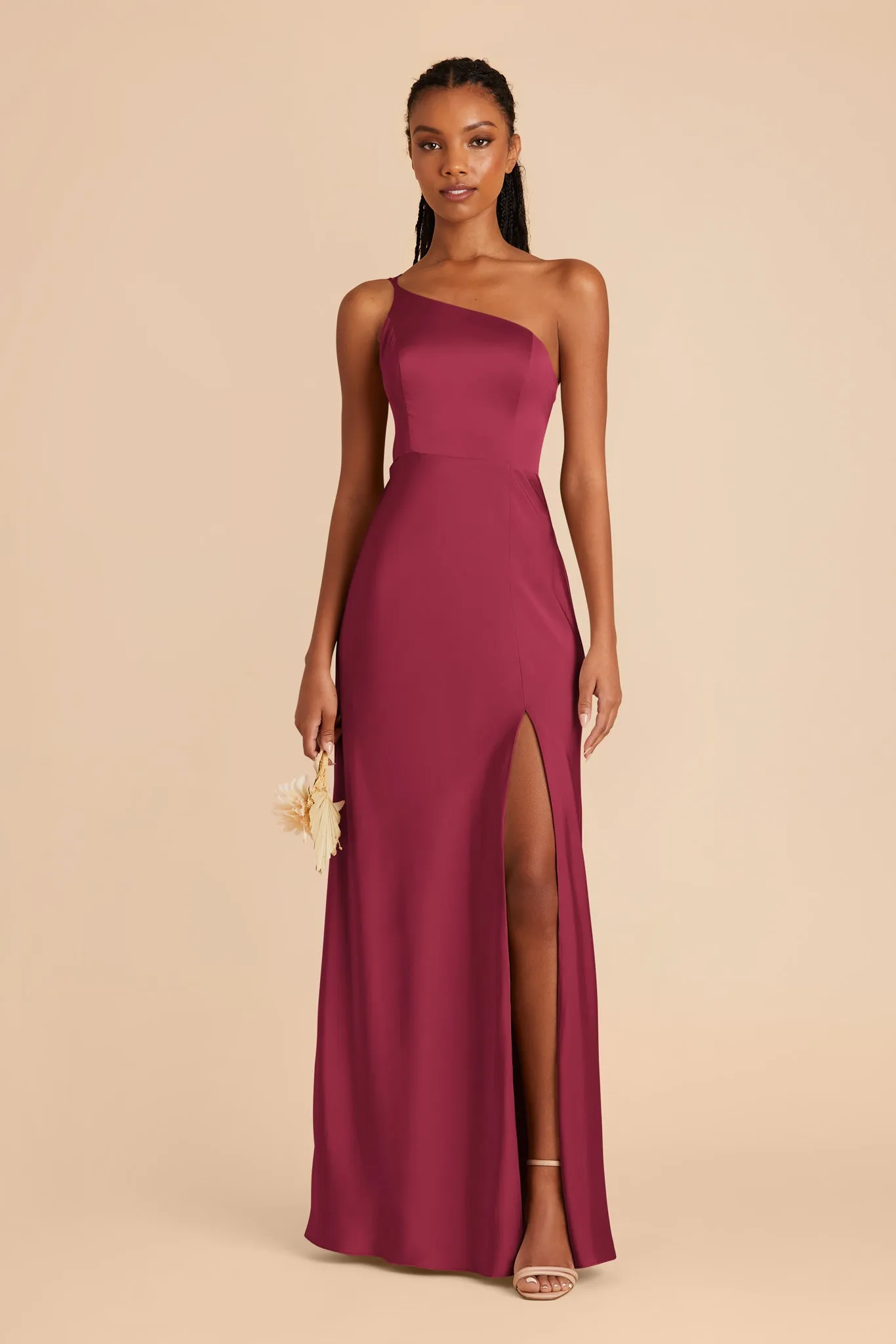 Kensie Matte Satin Dress - Berry sold by Birdy Grey