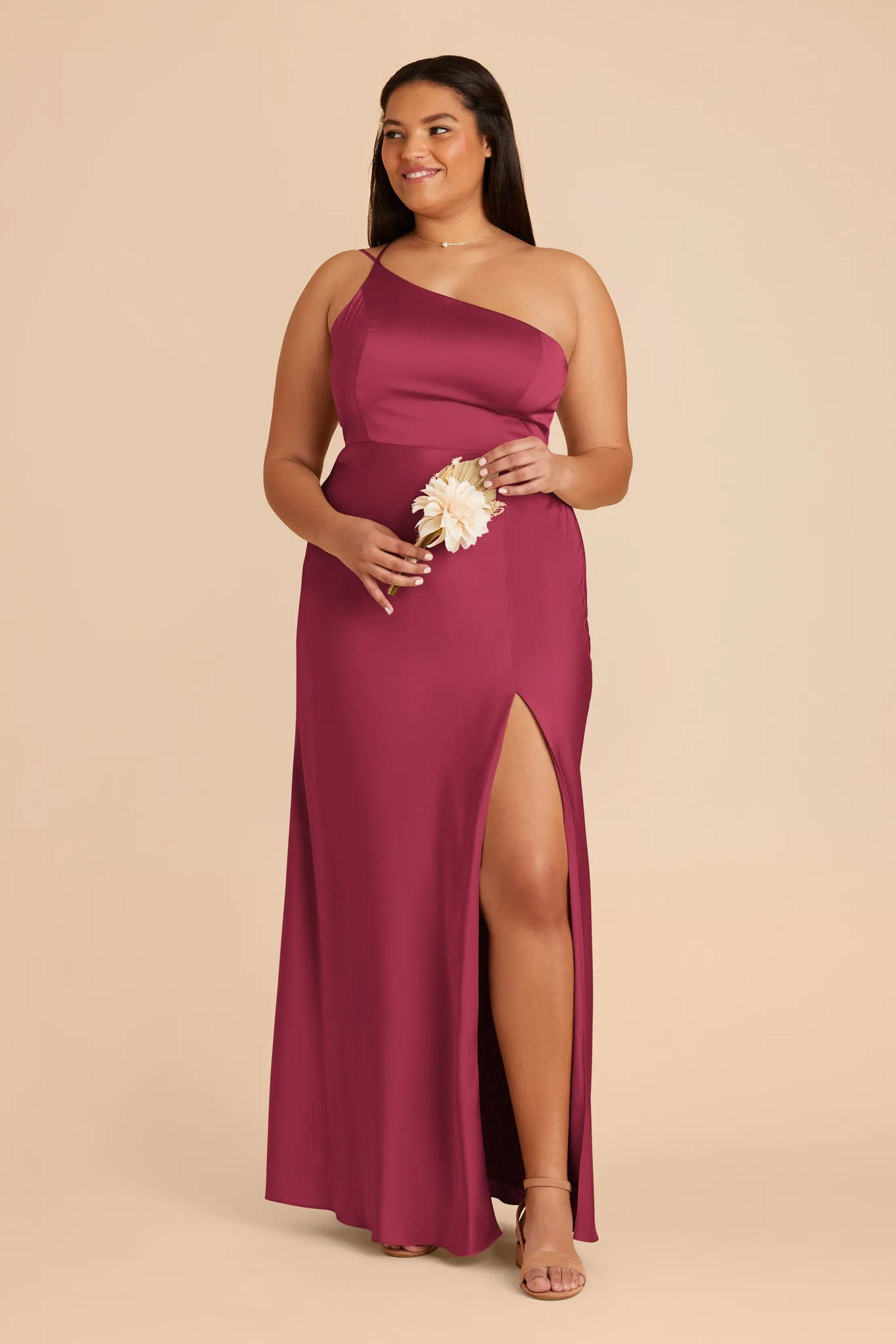 Kensie Matte Satin Dress - Berry sold by Birdy Grey product image thumbnail 2