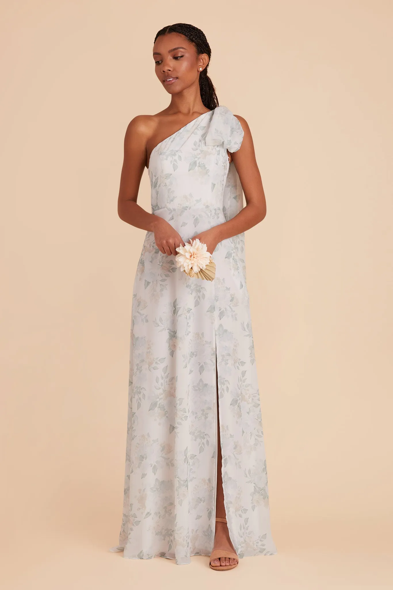 Melissa Chiffon Dress - Sage Spring Garden sold by Birdy Grey product image thumbnail 3