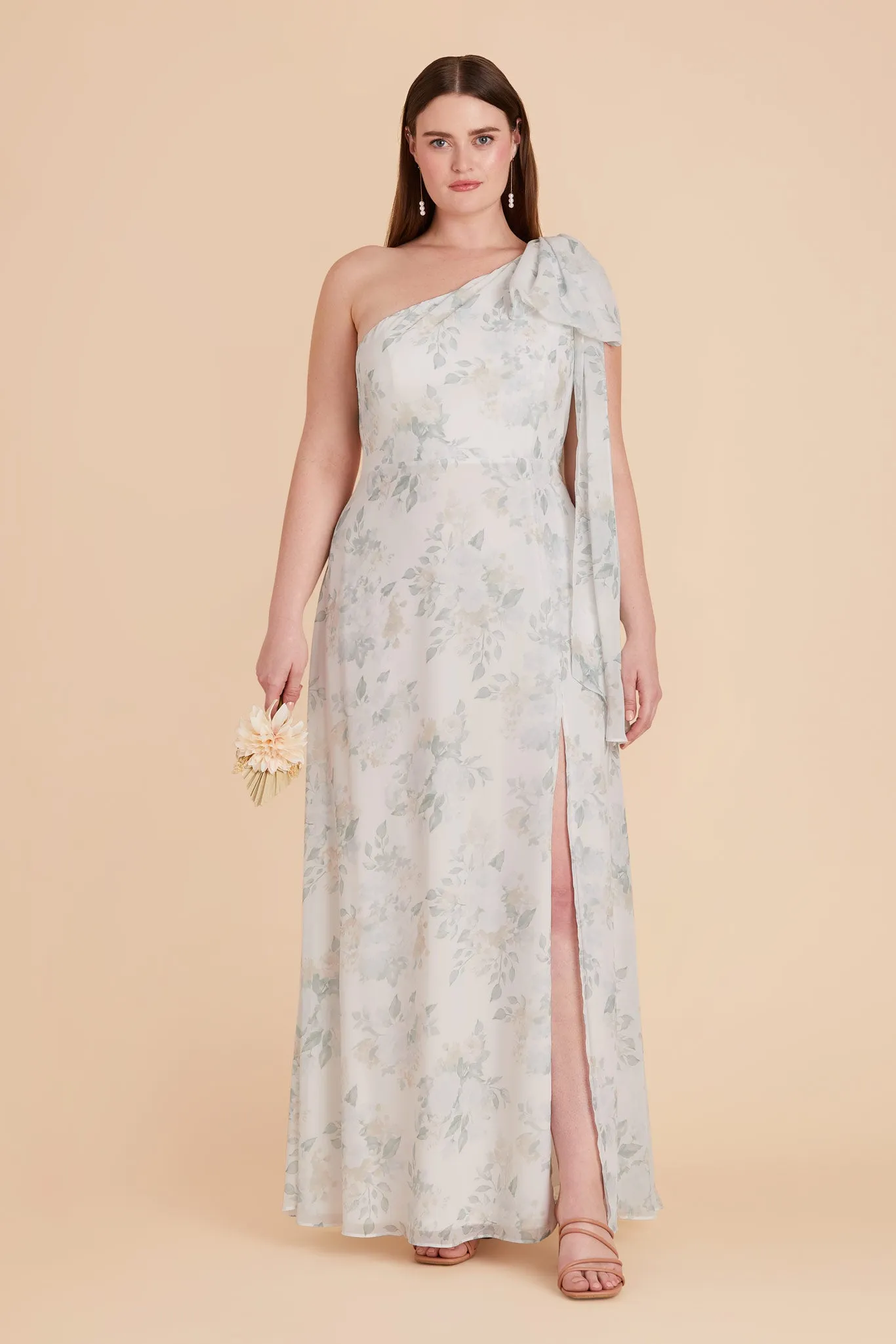 Melissa Chiffon Dress - Sage Spring Garden sold by Birdy Grey product image thumbnail 2