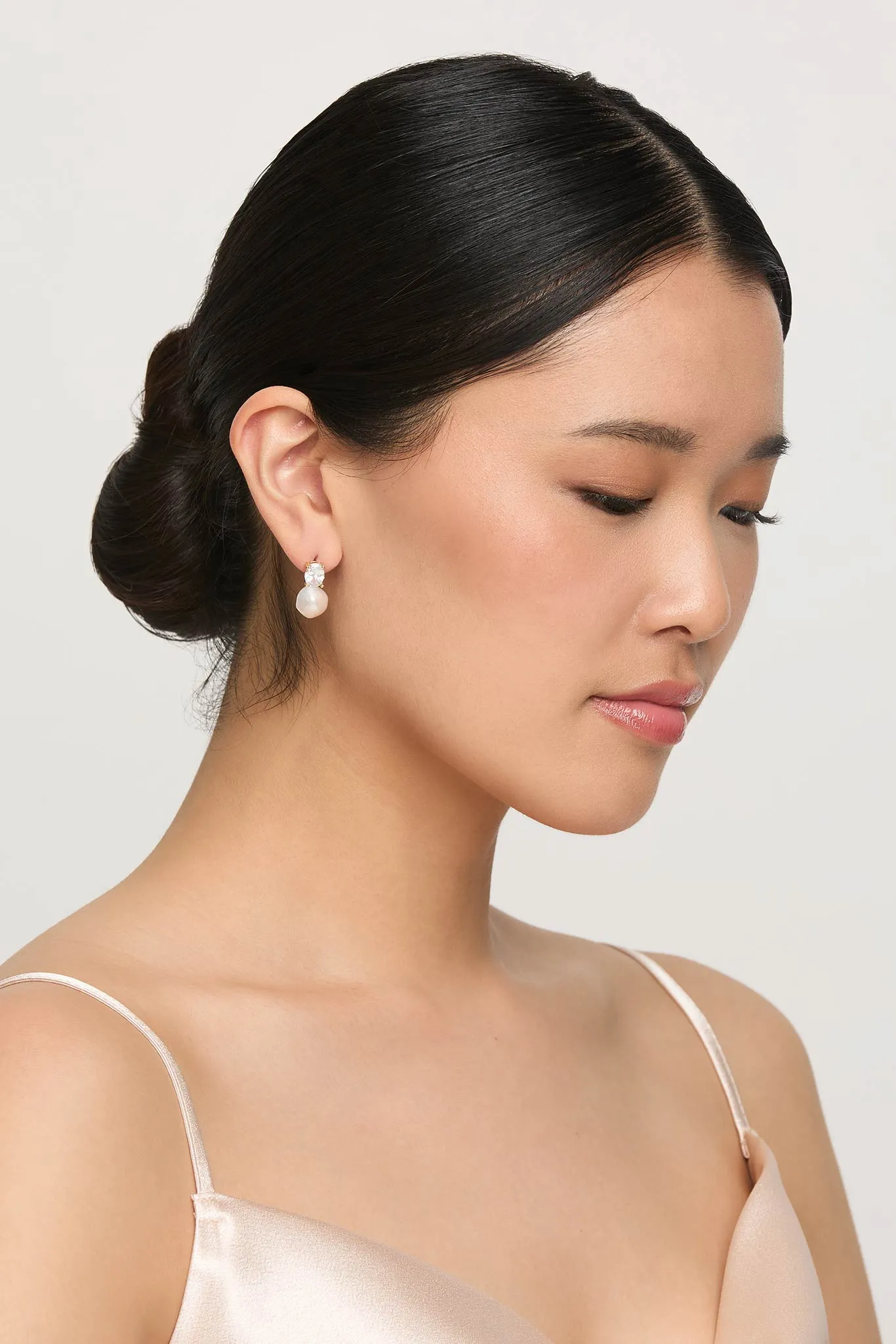 Portofino Baroque Pearl Drop Earrings - Gold sold by Birdy Grey product image thumbnail 5