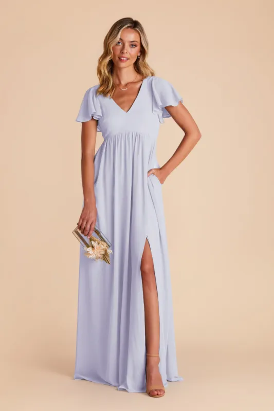 Hannah Empire Dress - Periwinkle Blue sold by Birdy Grey