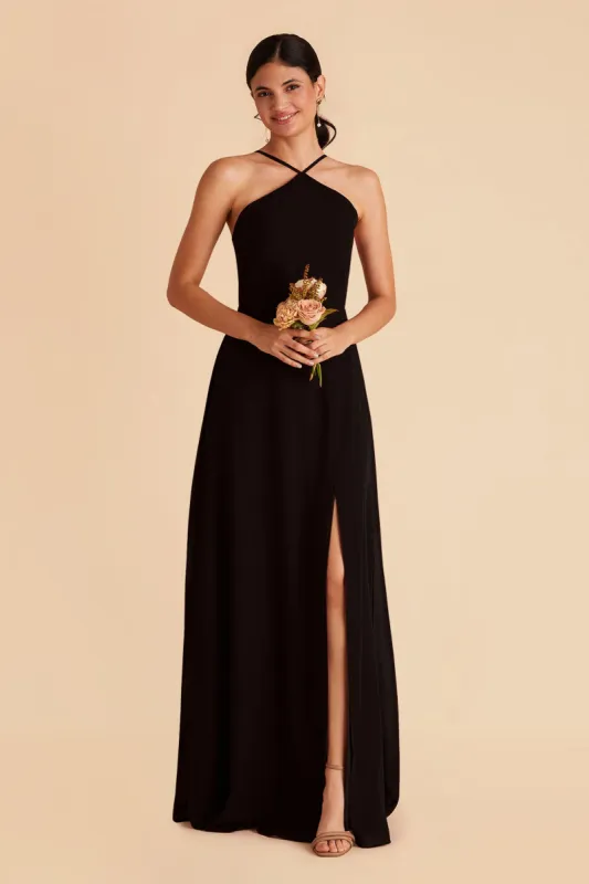 Juliet Chiffon Dress - Black sold by Birdy Grey