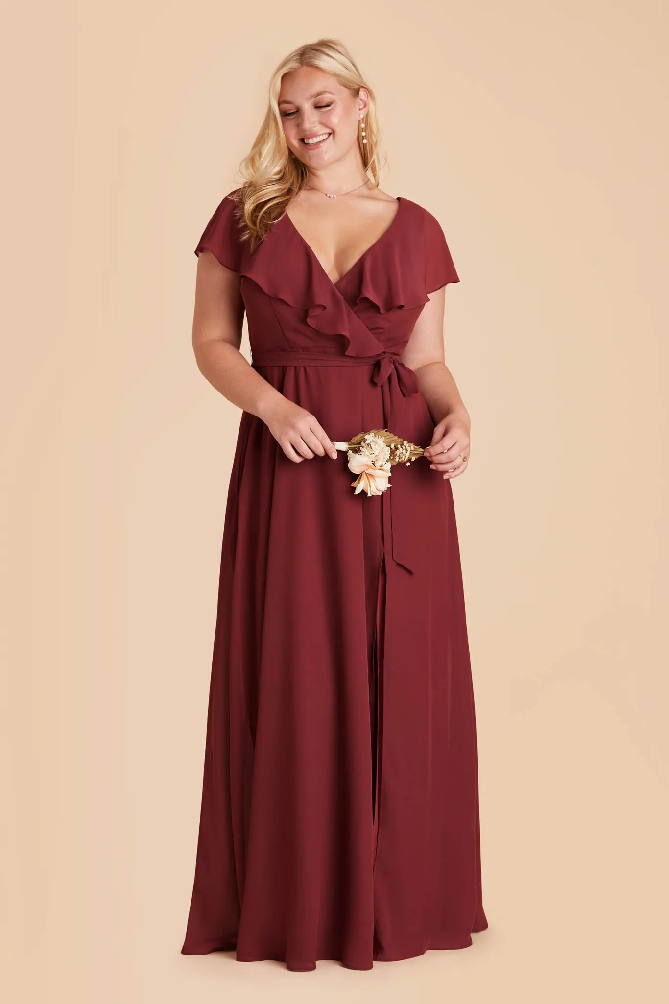 Jackson Chiffon Dress - Rosewood sold by Birdy Grey product image thumbnail 2