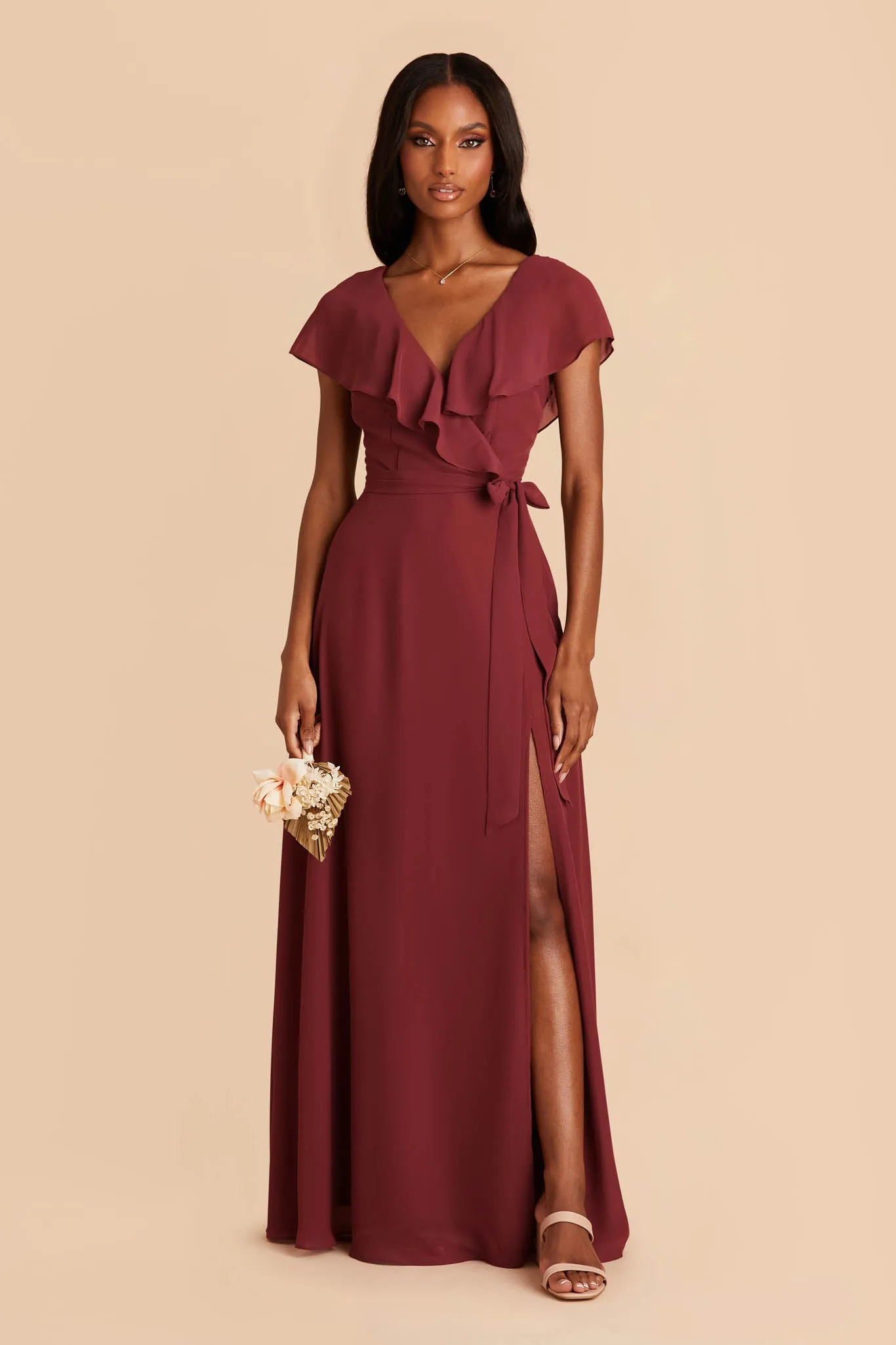Jackson Chiffon Dress - Rosewood sold by Birdy Grey product image thumbnail 3