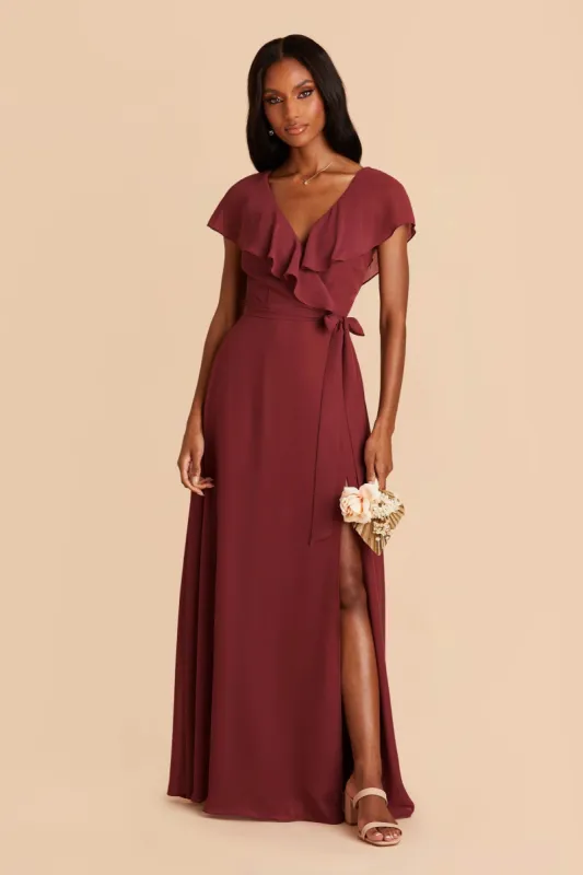 Jackson Chiffon Dress - Rosewood sold by Birdy Grey