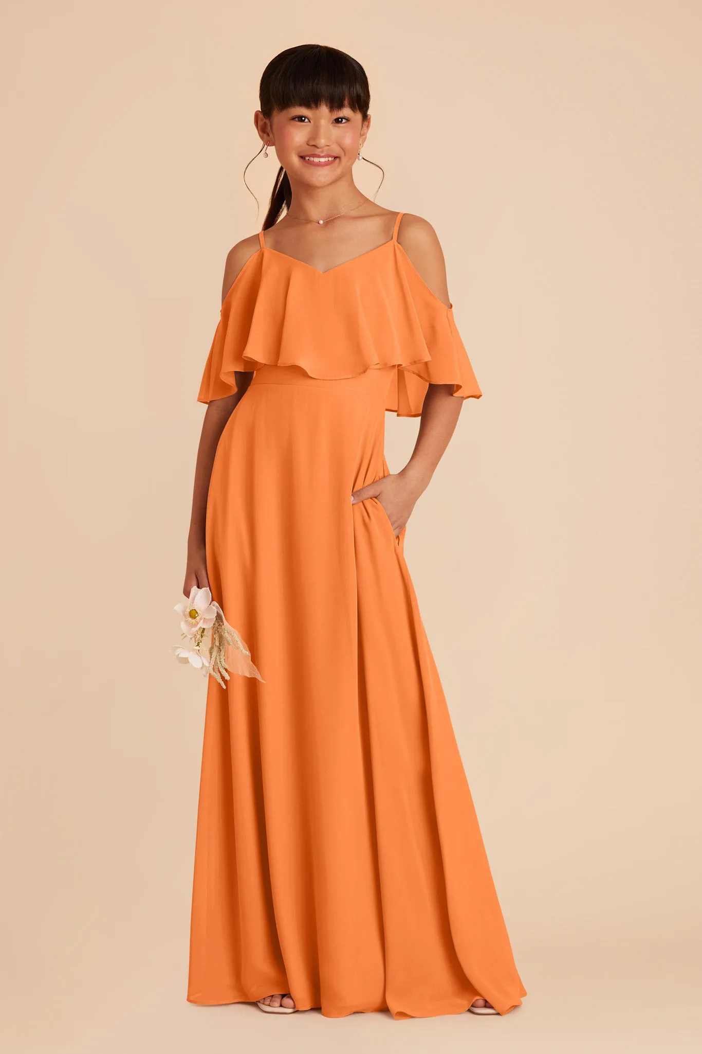 Janie Convertible Junior Dress - Apricot sold by Birdy Grey product image thumbnail 2