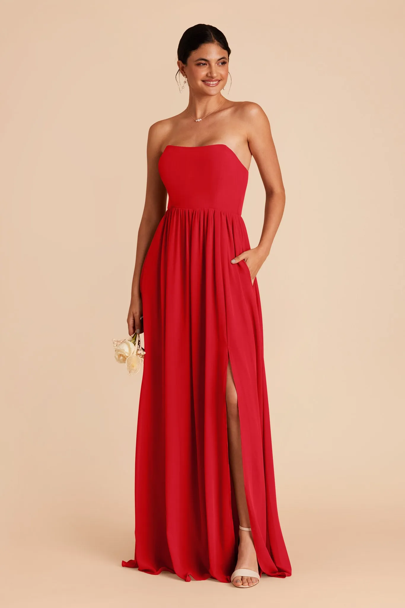 August Convertible Dress - Ruby Red sold by Birdy Grey product image thumbnail 4