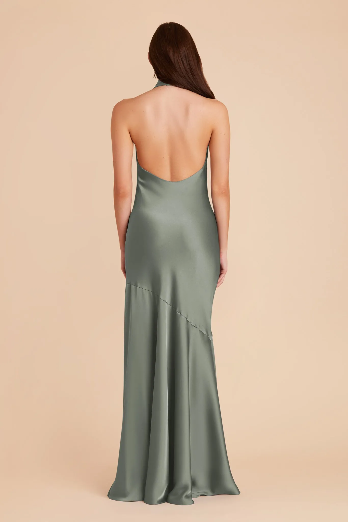 Stephanie Matte Satin Dress - Sea Glass sold by Birdy Grey product image thumbnail 5