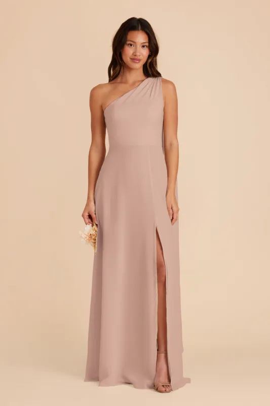 Melissa Chiffon Dress - Taupe sold by Birdy Grey