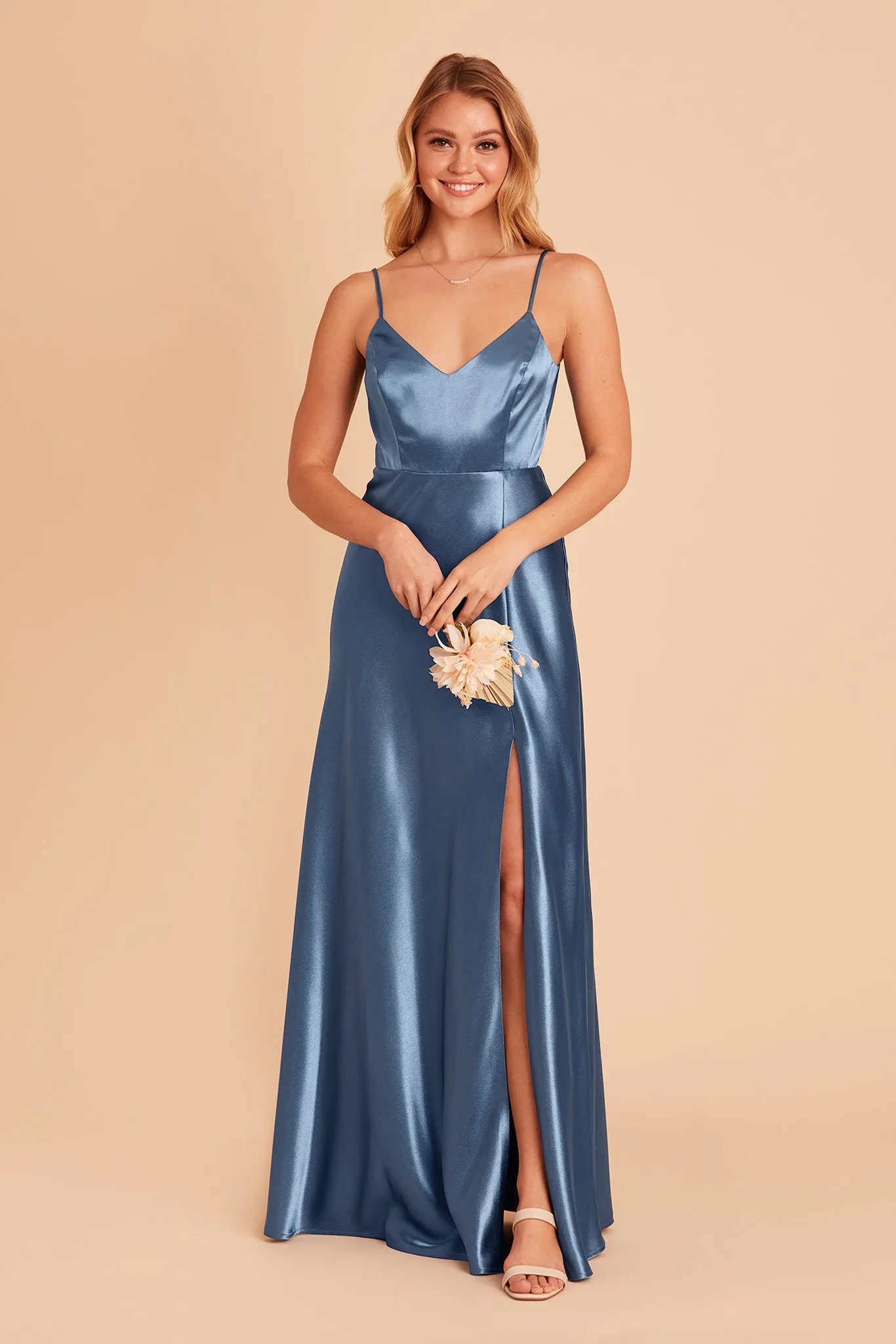 Jay Shiny Satin Dress - Twilight sold by Birdy Grey product image thumbnail 3