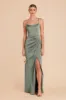 Anne Matte Satin Dress - Sea Glass sold by Birdy Grey