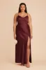 Jay Matte Satin Dress - Cabernet sold by Birdy Grey