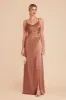 Catherine Matte Satin Dress - Desert Rose sold by Birdy Grey