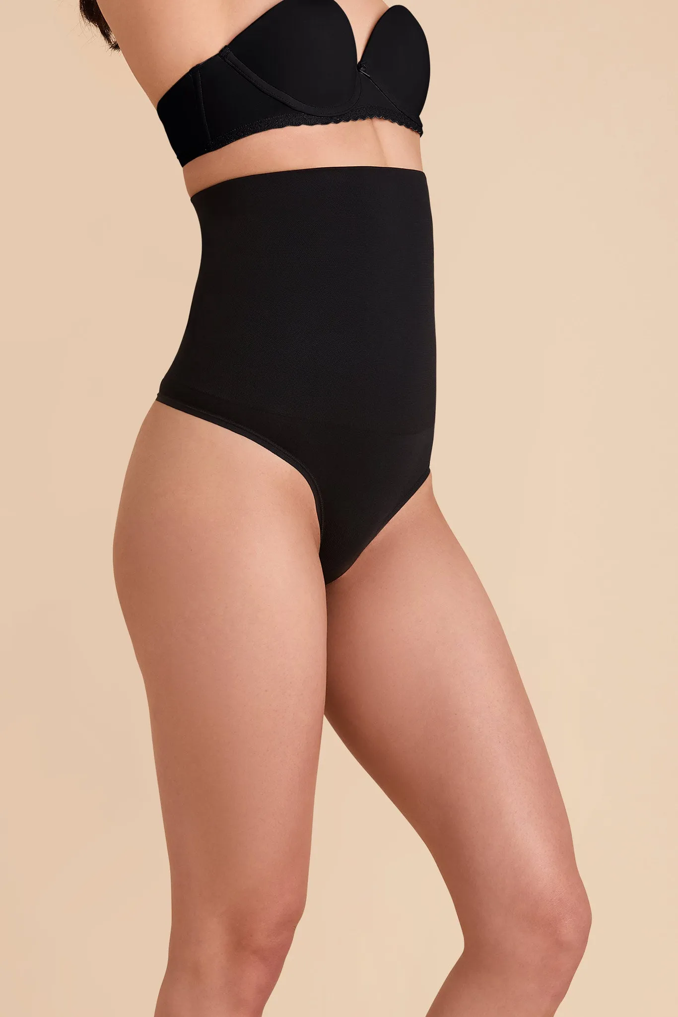 High Waist Thong - Black sold by Birdy Grey product image thumbnail 4