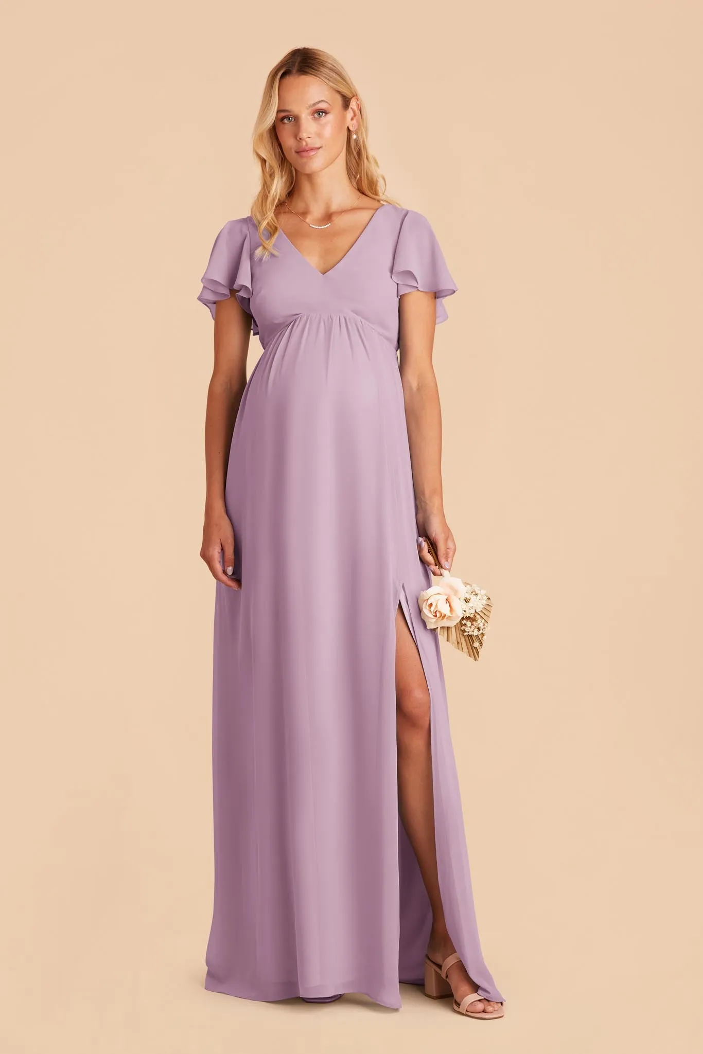Hannah Empire Dress - Lavender sold by Birdy Grey product image thumbnail 2