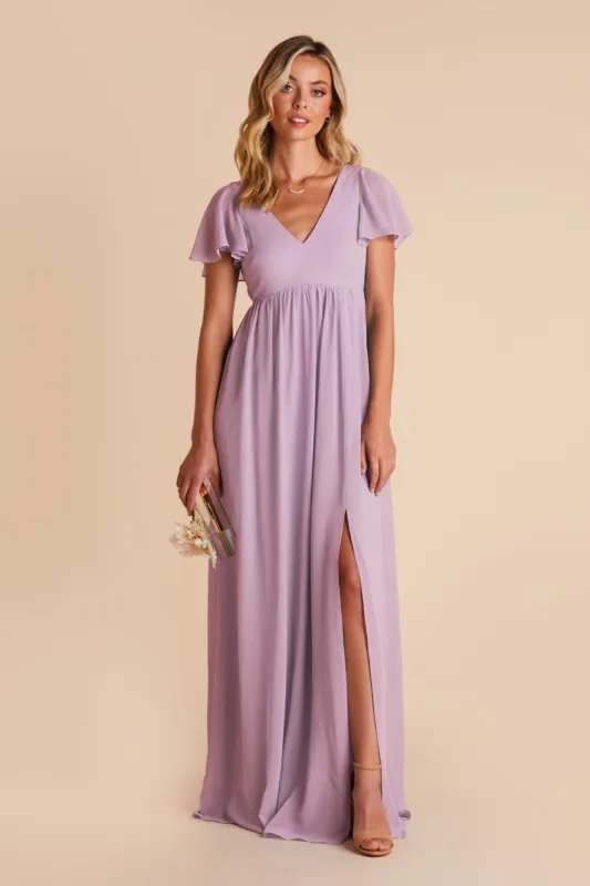 Hannah Empire Dress - Lavender sold by Birdy Grey