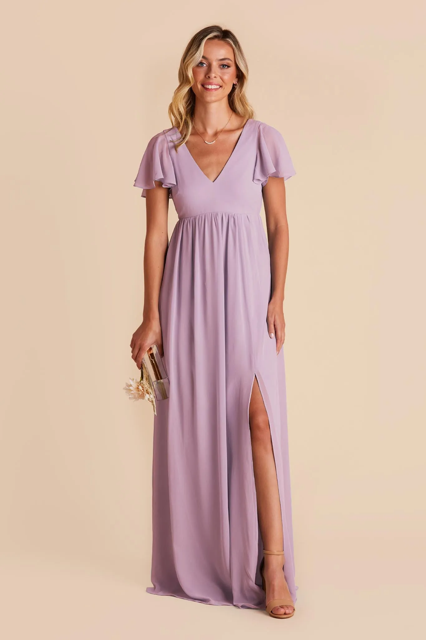 Hannah Empire Dress - Lavender sold by Birdy Grey product image thumbnail 5