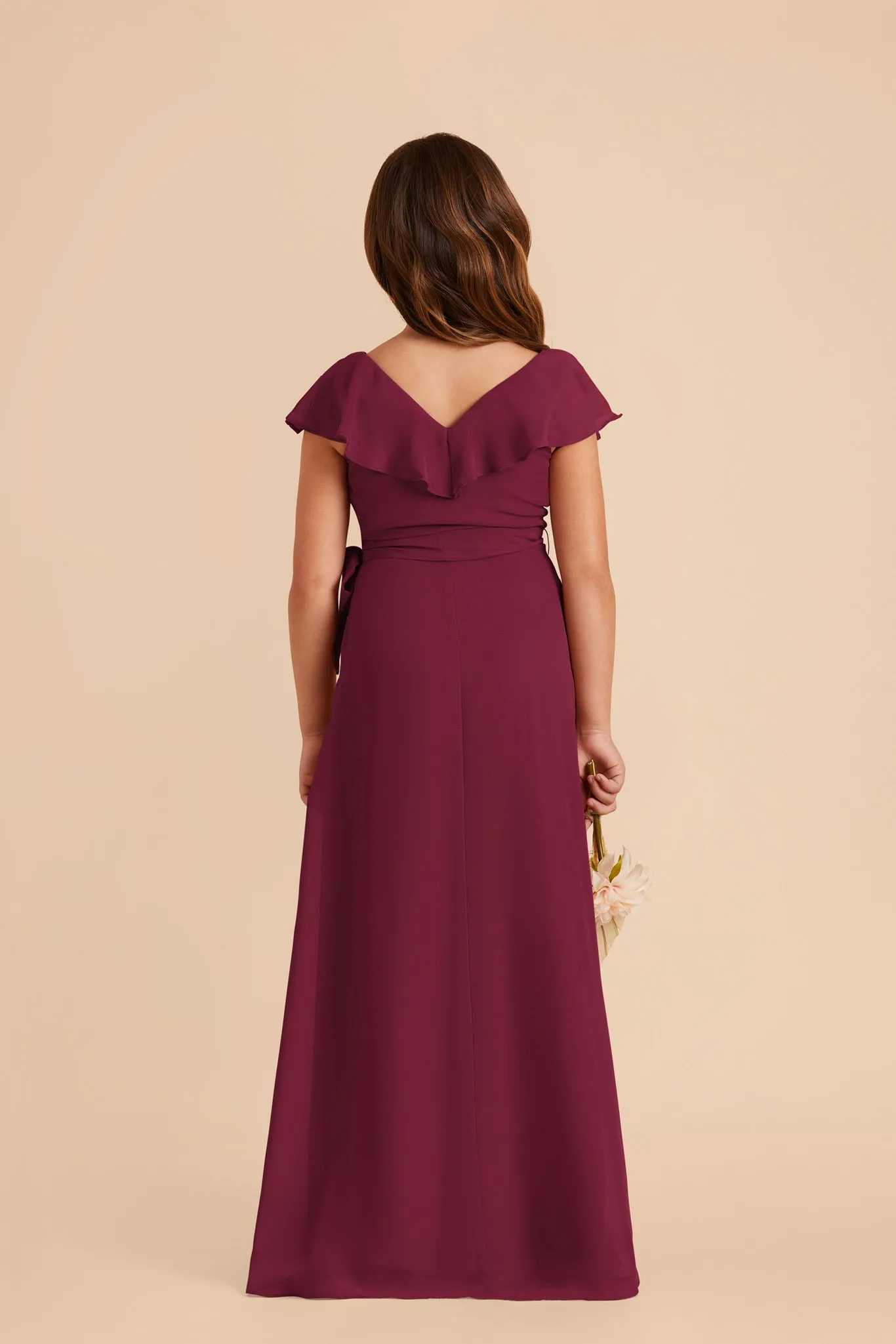 Jax Junior Chiffon Dress - Berry sold by Birdy Grey product image thumbnail 5