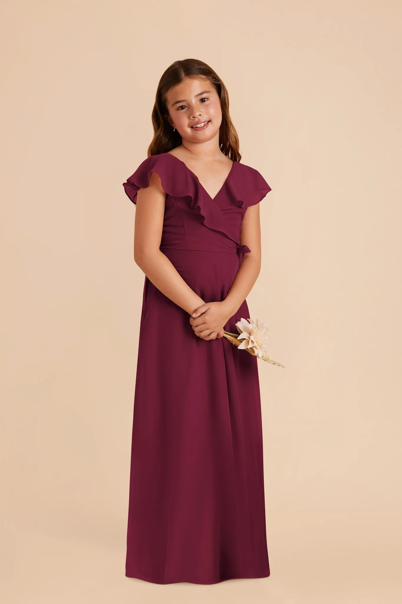 Jax Junior Chiffon Dress - Berry sold by Birdy Grey product image thumbnail 2