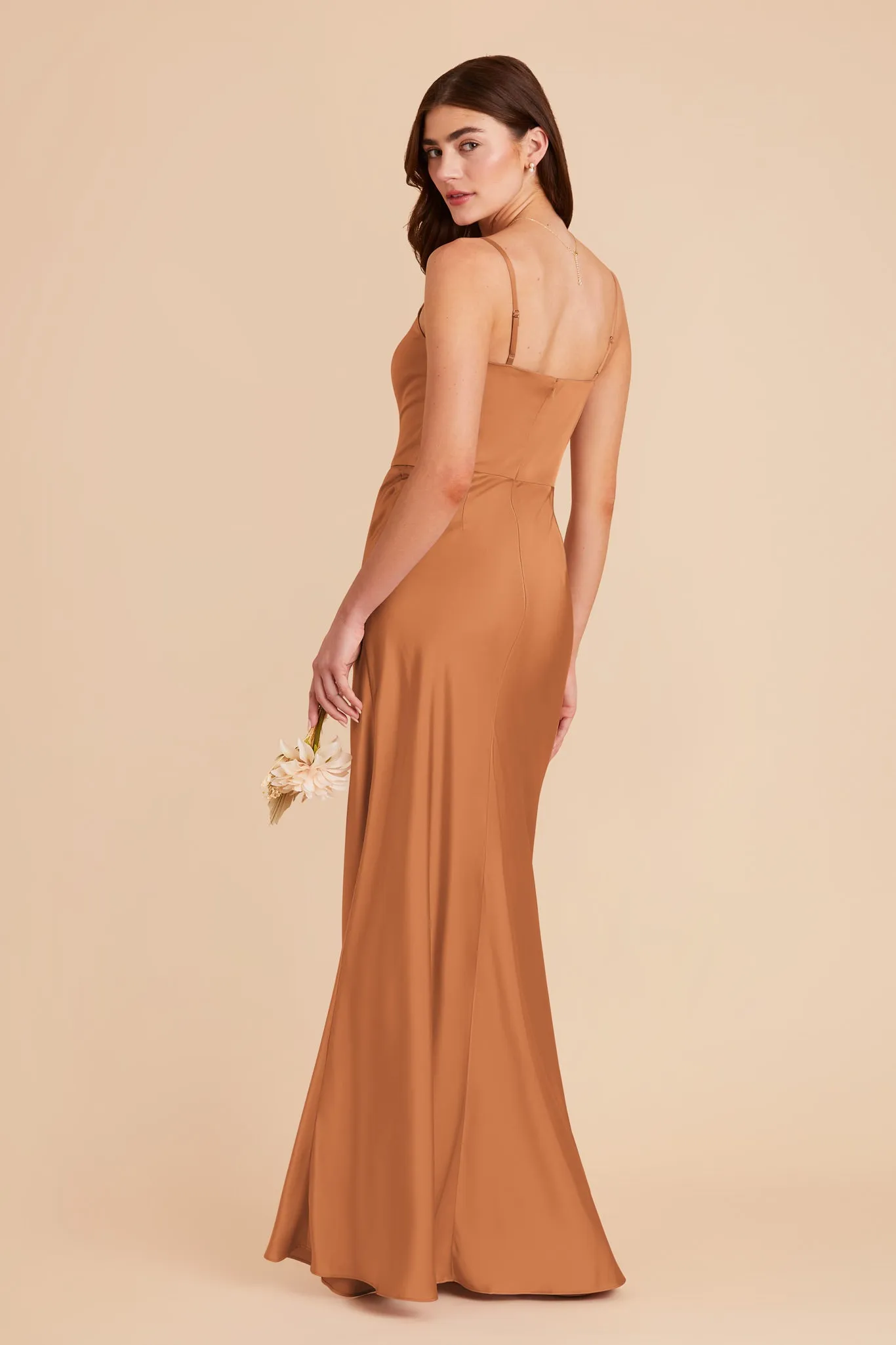 Mai Matte Satin Dress - Rust sold by Birdy Grey product image thumbnail 4