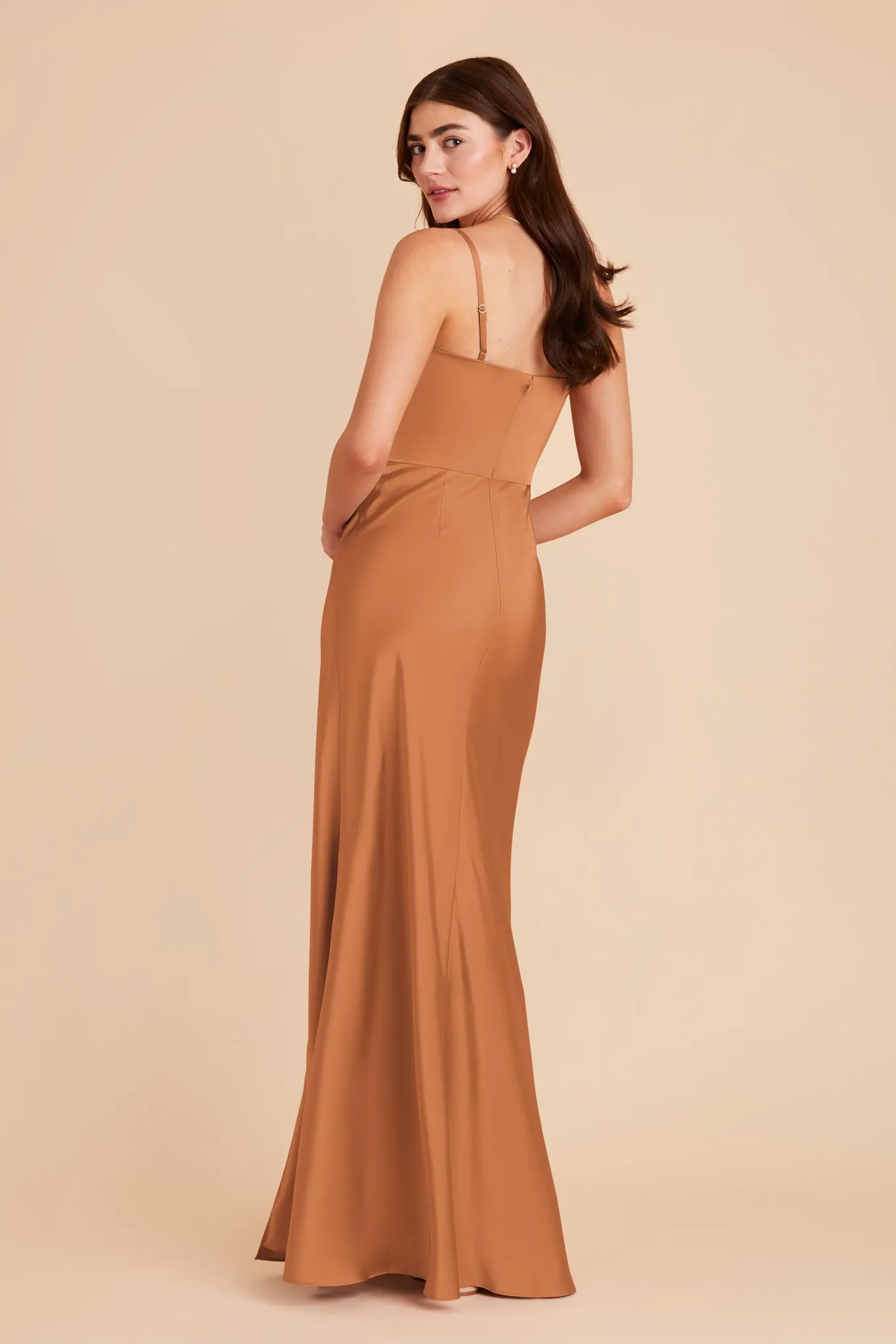 Mai Matte Satin Dress - Rust sold by Birdy Grey product image thumbnail 5