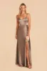 Jay Shiny Satin Dress - Mocha sold by Birdy Grey