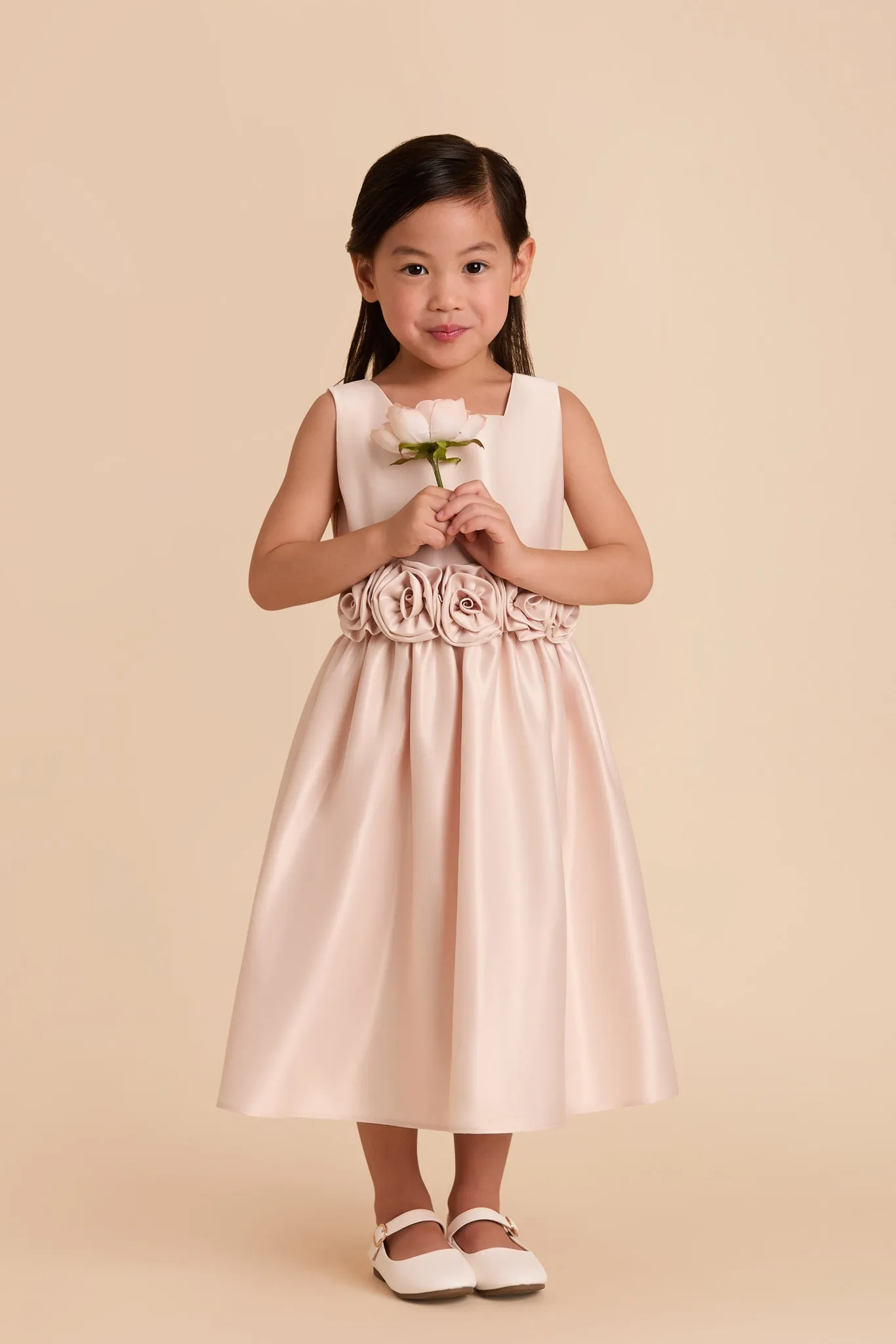 Rose Flower Girl Dress - Blush sold by Birdy Grey product image thumbnail 2