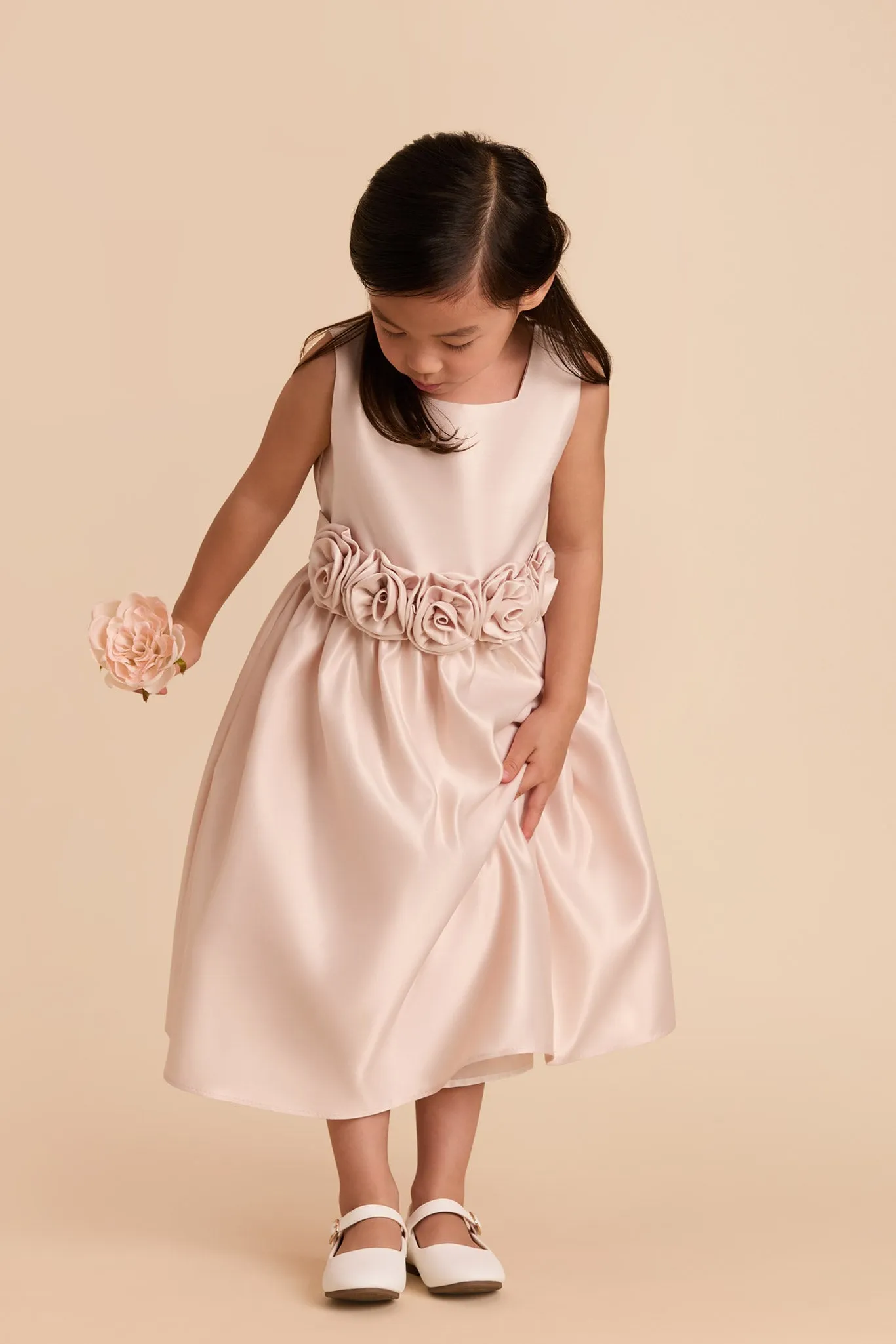 Rose Flower Girl Dress - Blush sold by Birdy Grey product image thumbnail 4