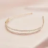 Giverny Double Crystal Headband - Gold sold by Birdy Grey