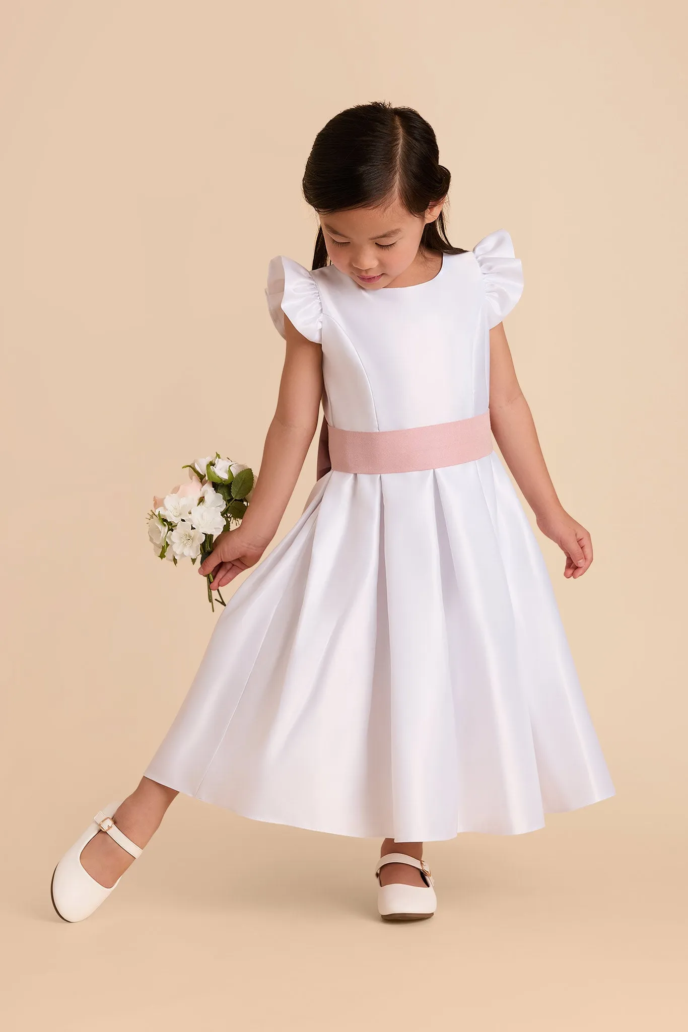 Jasmine Flower Girl Dress - White sold by Birdy Grey product image thumbnail 5