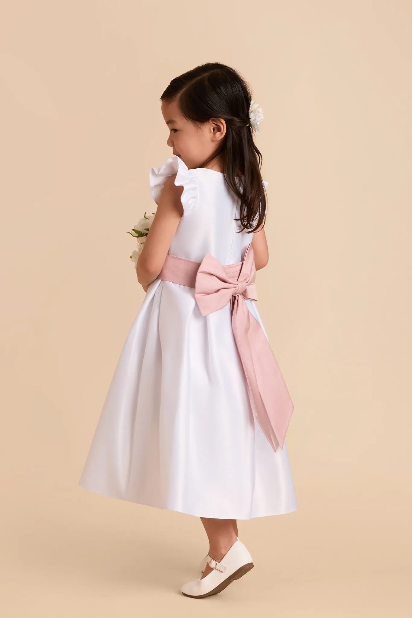 Jasmine Flower Girl Dress - White sold by Birdy Grey product image thumbnail 3