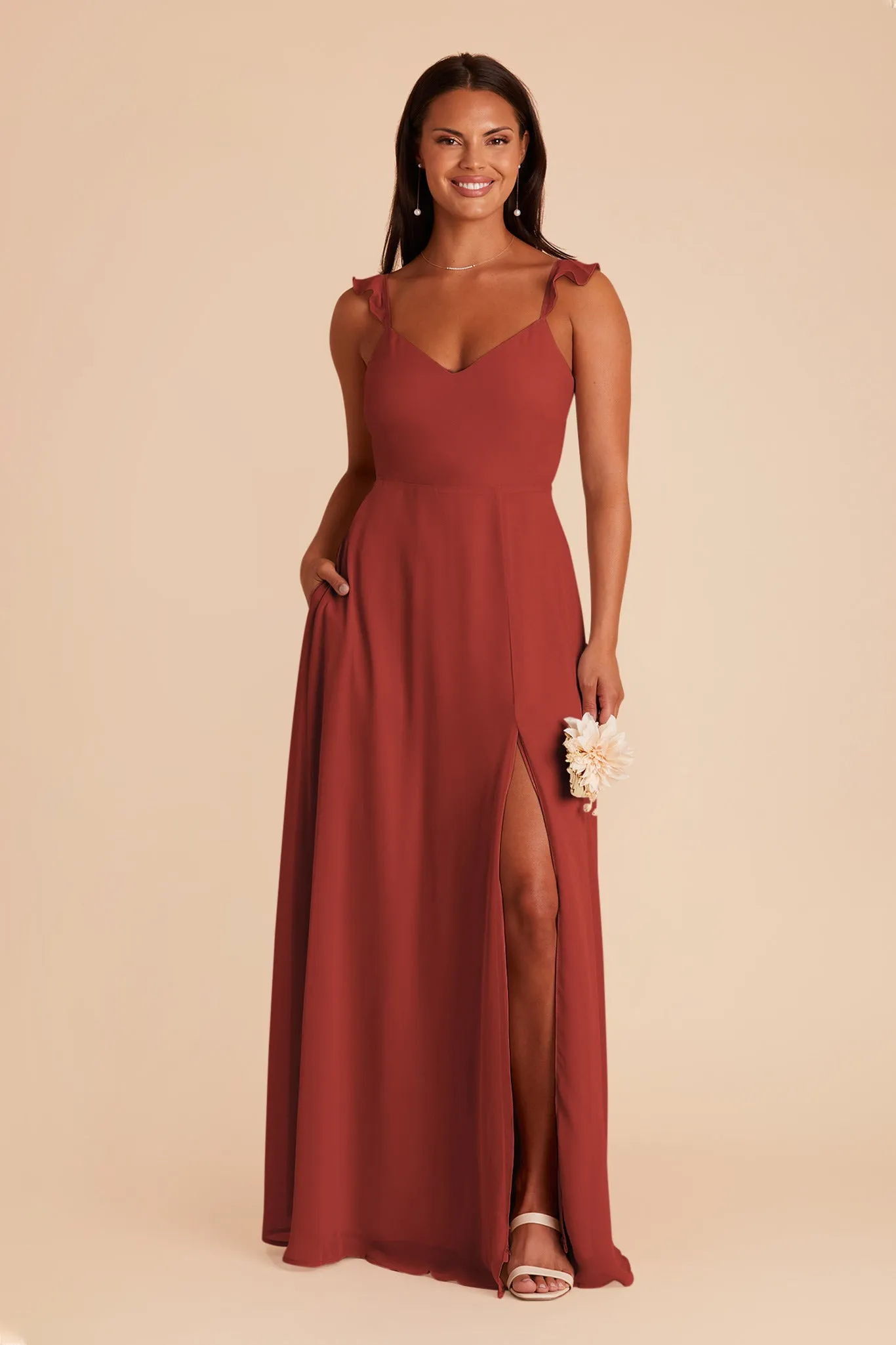 Doris Chiffon Dress - Spice sold by Birdy Grey product image thumbnail 3