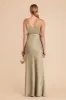 Cindy Matte Satin Dress - Moss Green sold by Birdy Grey