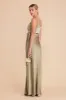 Cindy Matte Satin Dress - Moss Green sold by Birdy Grey