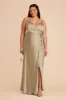 Cindy Matte Satin Dress - Moss Green sold by Birdy Grey
