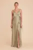 Cindy Matte Satin Dress - Moss Green sold by Birdy Grey