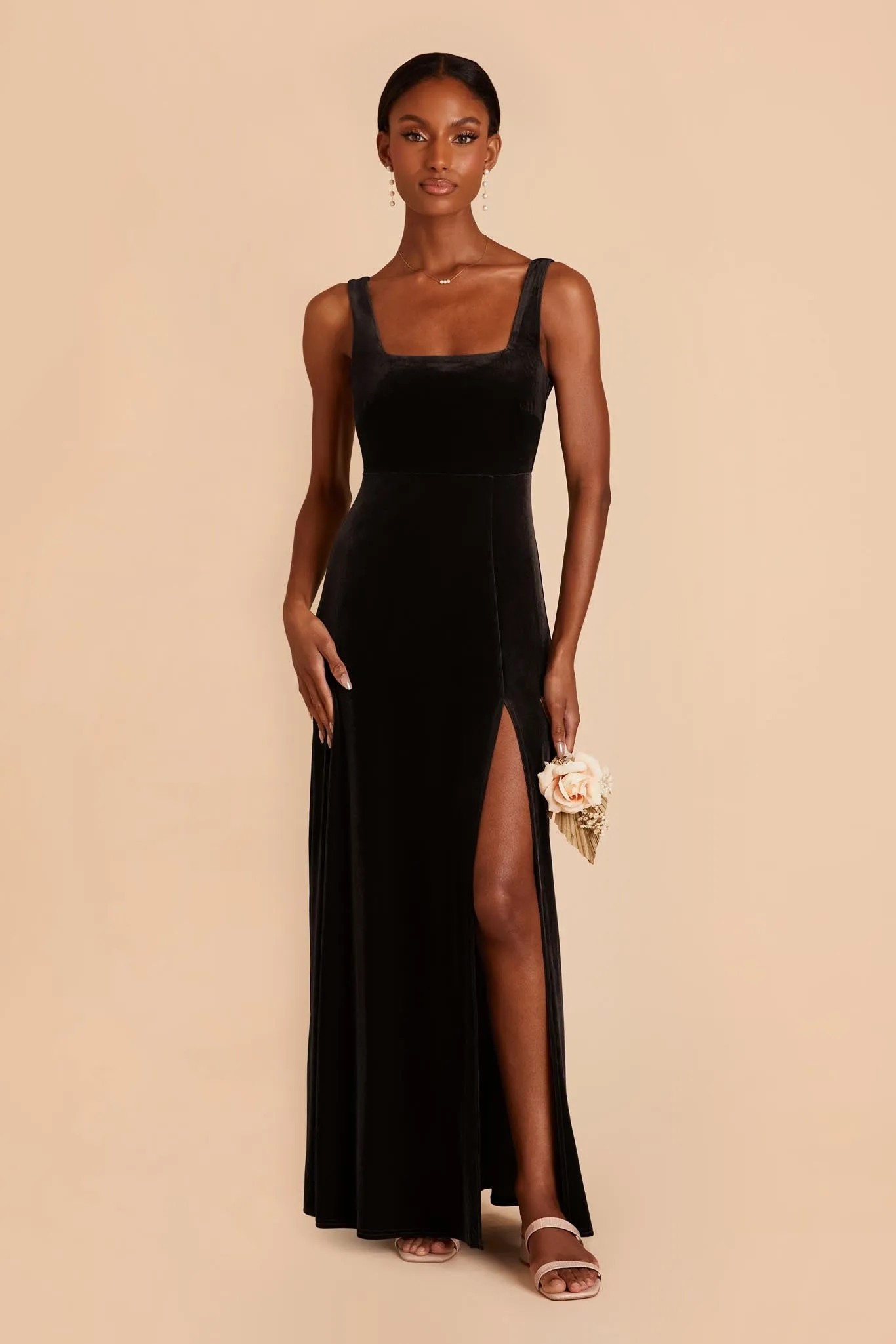 Alex Velvet Dress - Black sold by Birdy Grey product image thumbnail 5