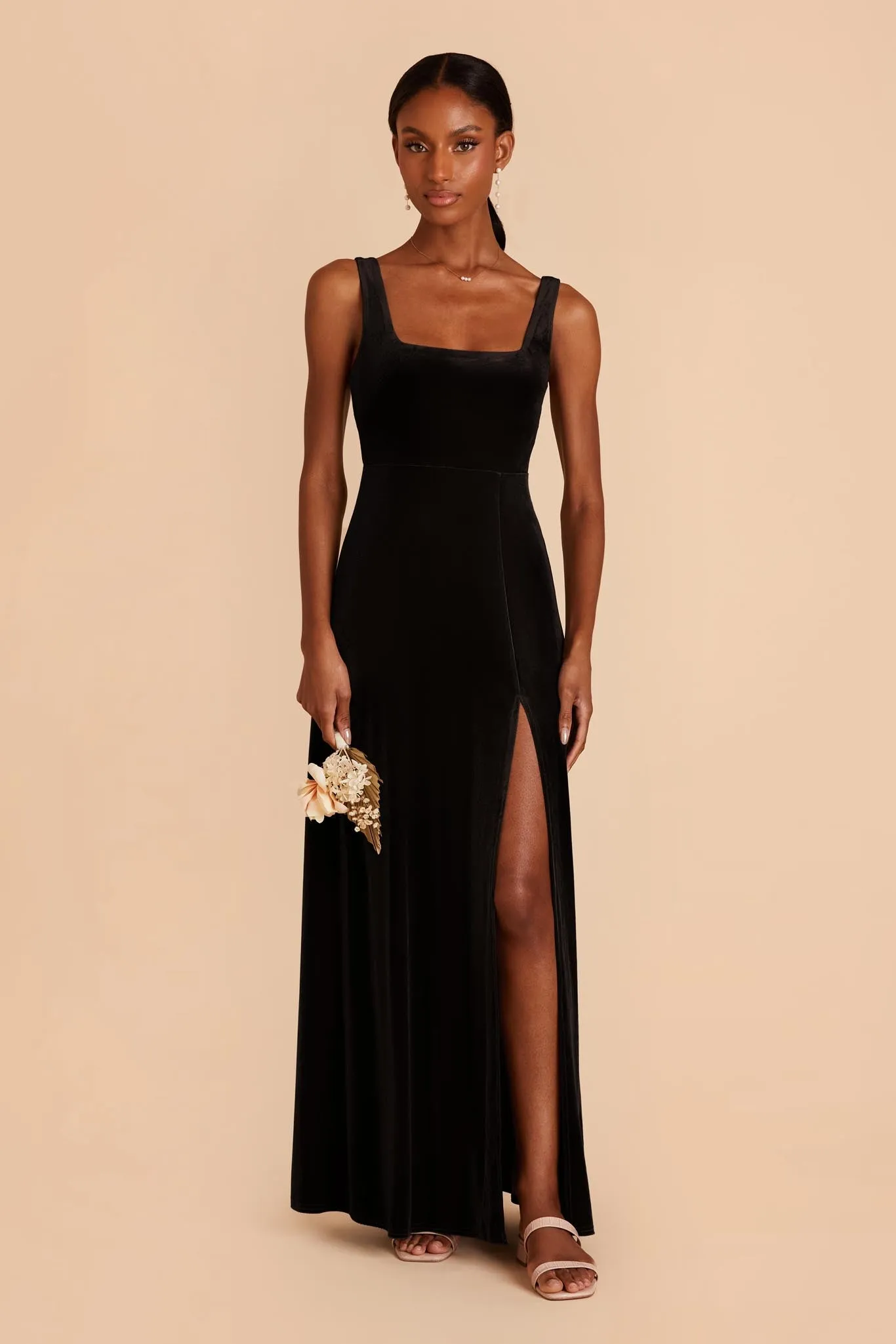 Alex Velvet Dress - Black sold by Birdy Grey product image thumbnail 3