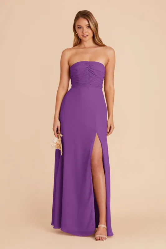 Cara Chiffon Dress - Amethyst sold by Birdy Grey