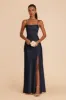 Mia Matte Satin Convertible Dress - Navy sold by Birdy Grey