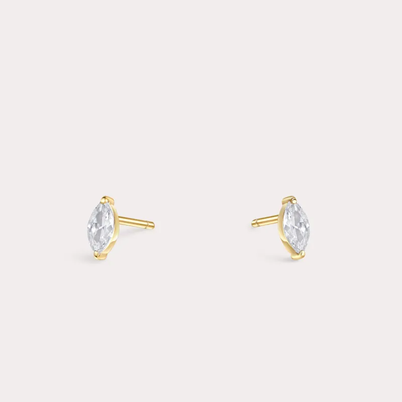 Pollini Stud Earrings - Gold sold by Birdy Grey