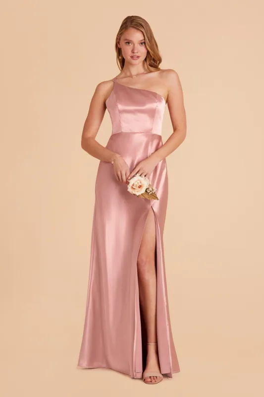 Kensie Shiny Satin Dress - English Rose sold by Birdy Grey