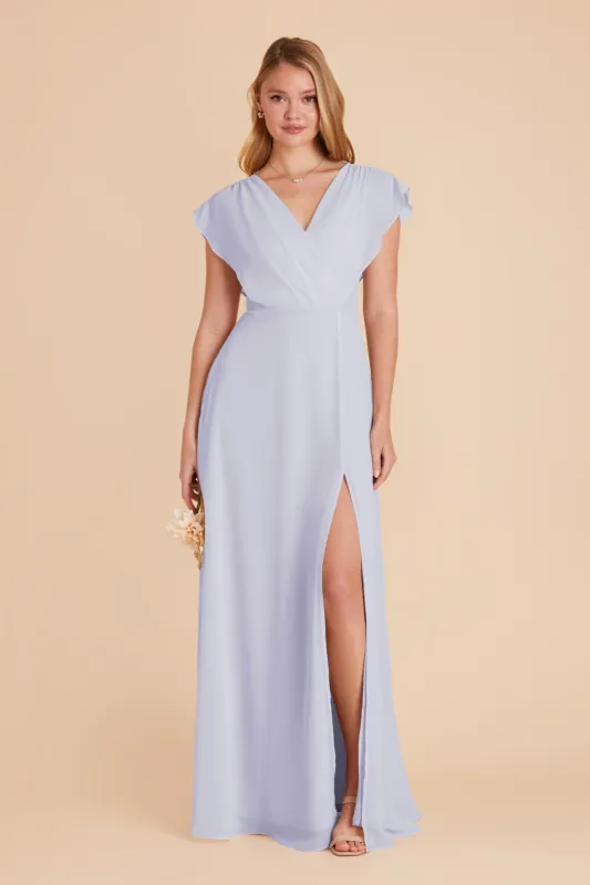 Violet Chiffon Dress - Periwinkle Blue sold by Birdy Grey