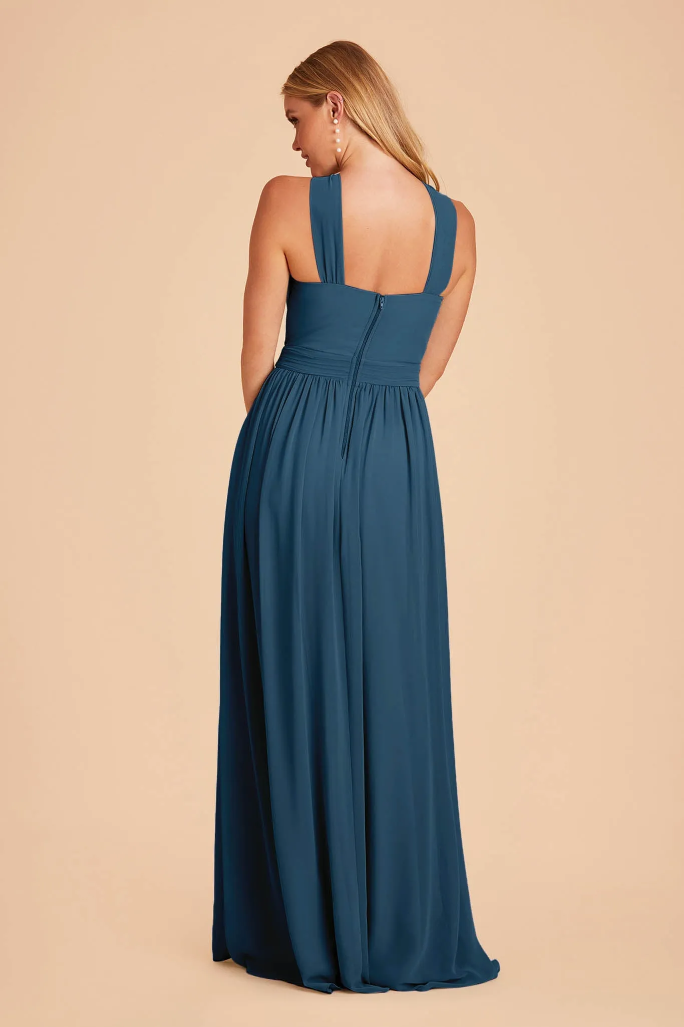 Kiko Chiffon Dress - Dark Teal sold by Birdy Grey product image thumbnail 5