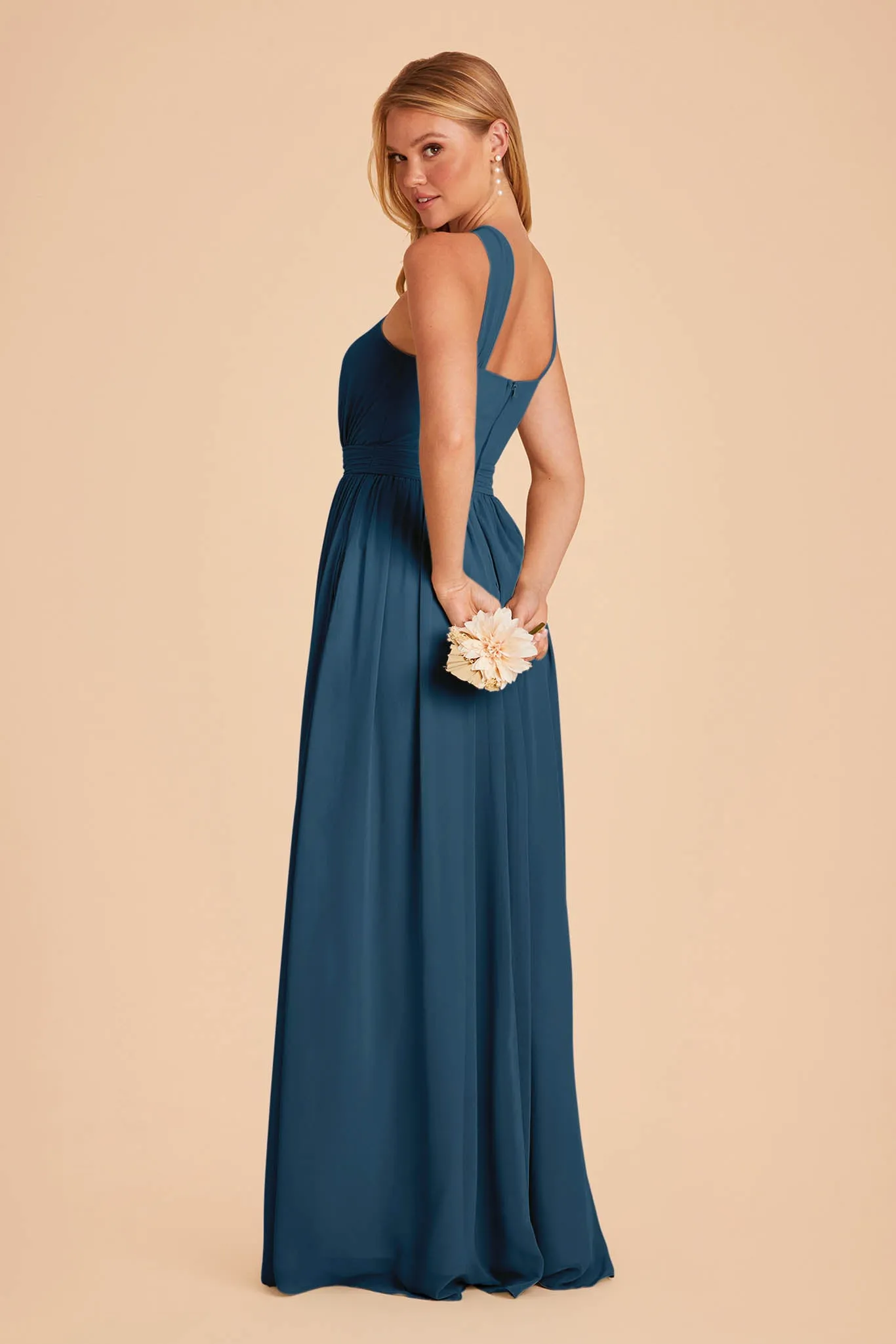 Kiko Chiffon Dress - Dark Teal sold by Birdy Grey product image thumbnail 4